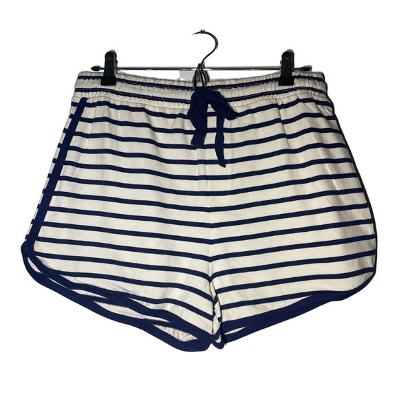 NWT | GAP | Stripe Pull On Cotton Knit Shorts | Navy & White | Medium (M) | NWT - Picture 3 of 6